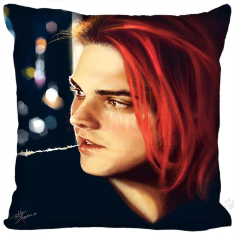 H P 298 New Hot Custom Pillowcase Gerard Way 2 Soft 35x35 Cm One