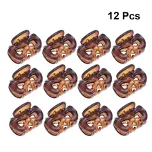 12pcs посудомоечная машина коготь волос банты, заколки для волос, волосы когти Женские аксессуары для волос для Для женщин девушек для укладки волос(Кофе