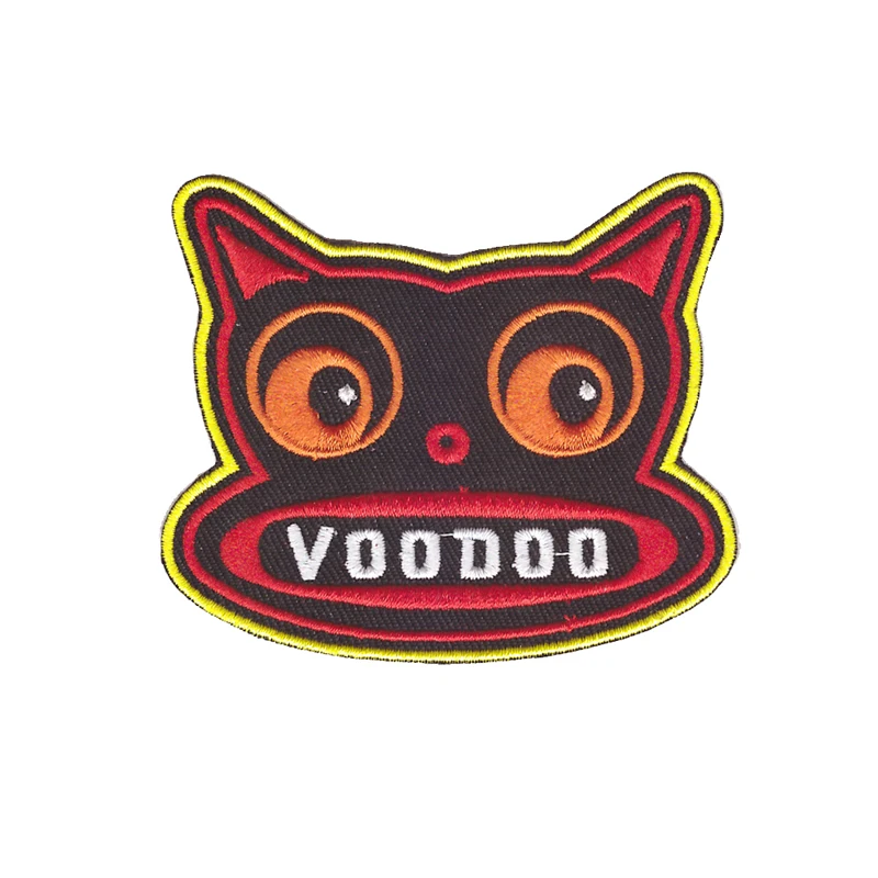 VOODOO Cat от von ложки вышитая утюгом нашивка Kitty|embroidered iron|iron on patchesembroidered iron patches |