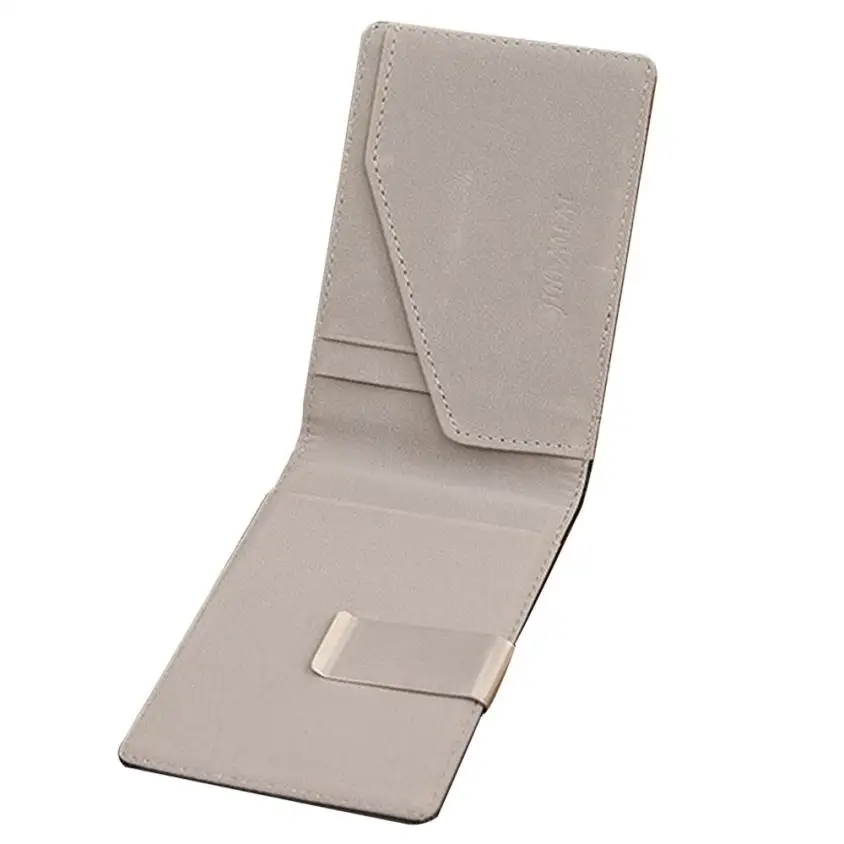 100% High Quality Guarantee Gold Brand Mens pu Leather Magic Credit Card ID Holder Money Clip Wallet porte monnaie Free Shipping