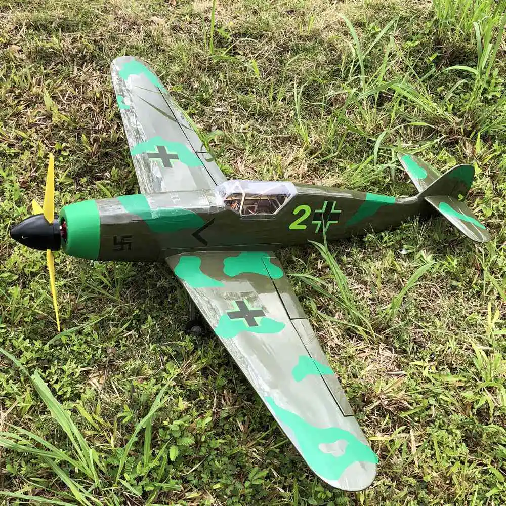 Игрушка самолет RC Набор DIY RC warbird BF109 ME-109 1400 мм размах крыльев