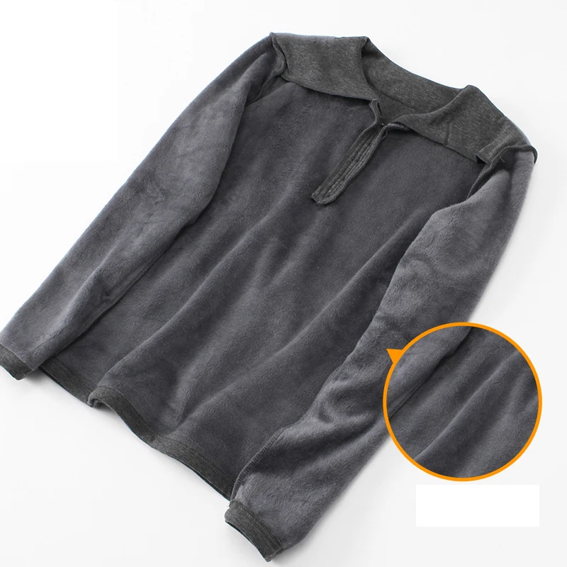 men's cotton undershirts long sleeve underwear mens fashion 2019 clothes plus velvet thickening shirts button bottom shirt tops (8)