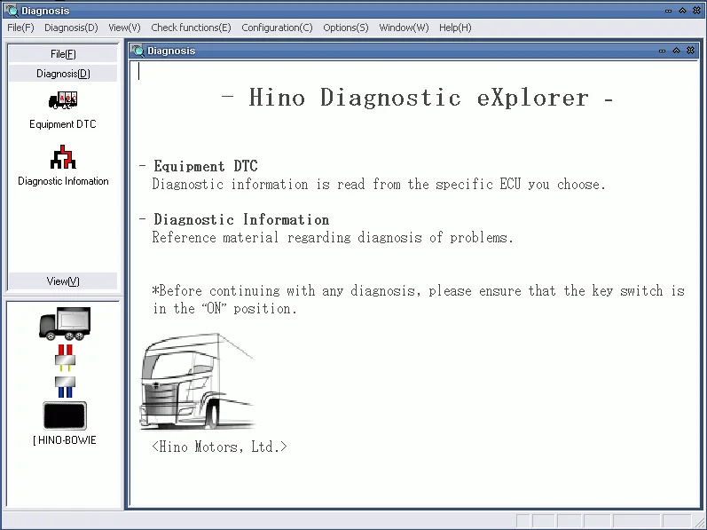 Диагностический сканер Hino v1.3 Kobelco|hino diagnostic|explorer |