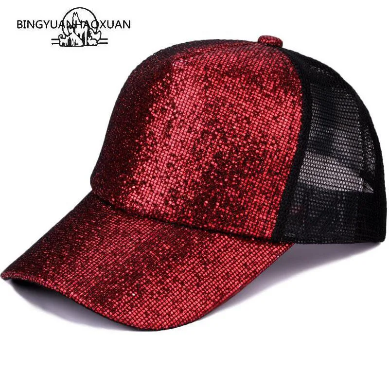 

BINGYUANHAOXUAN Net cap Unisex Cotton 5 panels Adjustable Baseball Cap Summer mesh caps Snapback Baseball Cap Men Fitted Hats