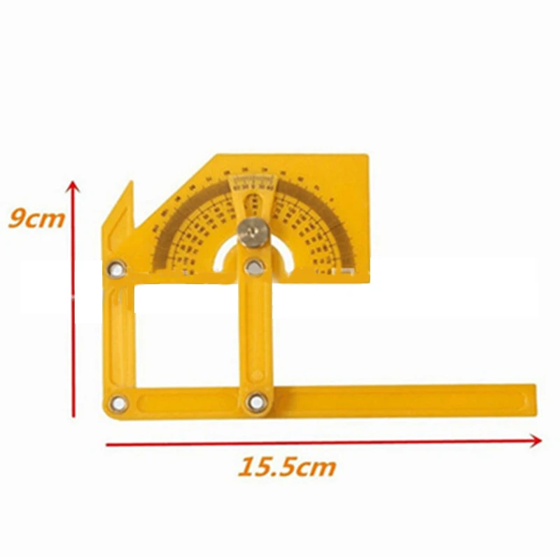 

Cutting Tool Plastic Protractor and Angle Finder Ruler Scale Tool