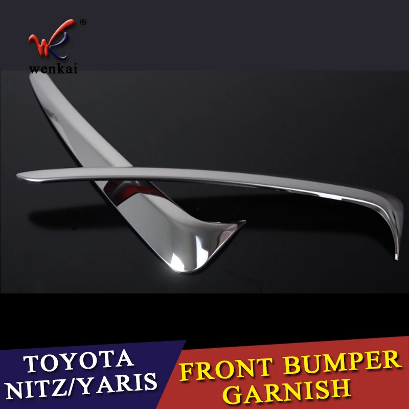 Передняя хромированная противотуманная фара WK полоса для Toyota yaris vitz YARIS VITZ 2017 2018