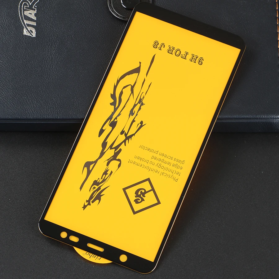 Klovrrd 6D полное покрытие закаленное Стекло на samsung Galaxy J8 2018 полностью наклеиваемая
