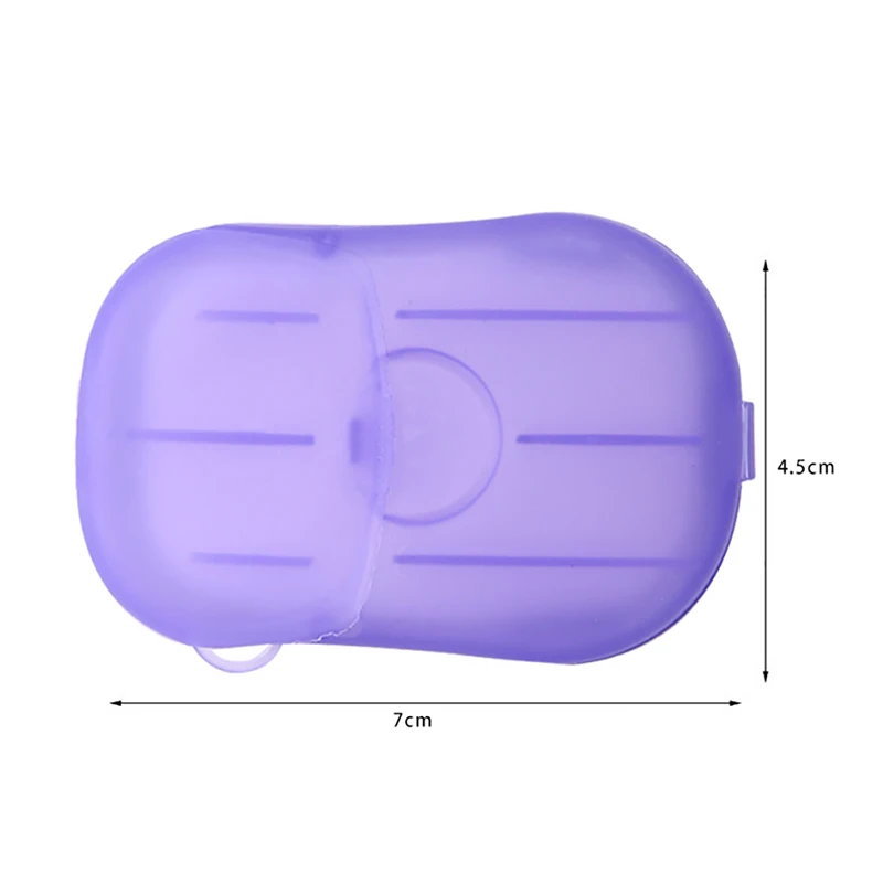 Портативный 20 шт./компл. мыло таблетки ящик для хранения мини Ручная стирка мыло Бумага открытый бизнес путешествия одноразовые JJJRY472