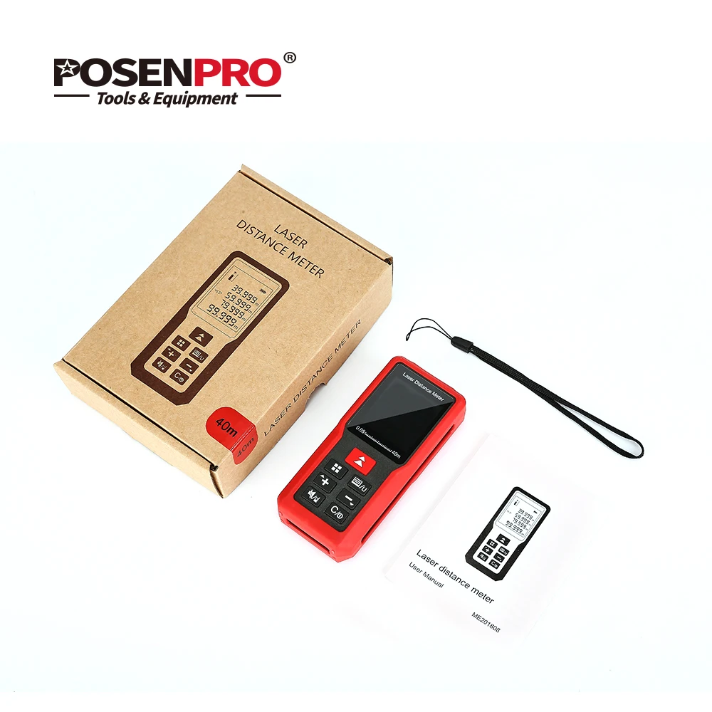 Лазерный дальномер POSENPRO 40m 60m 100m портативный дальномер|Лазерные дальномеры| |