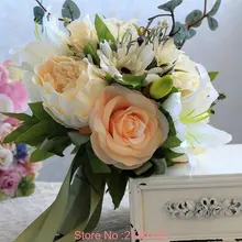 Урожай Boho Свадебные Букеты Свадебные Искусственные Цветы Красивые Свадебные Букеты Лента Страна Свадебные Букеты