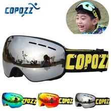 COPOZZ Brand Kids Ski Goggles 4 15 years old Professional Anti fog Child Snowboard Goggles Double