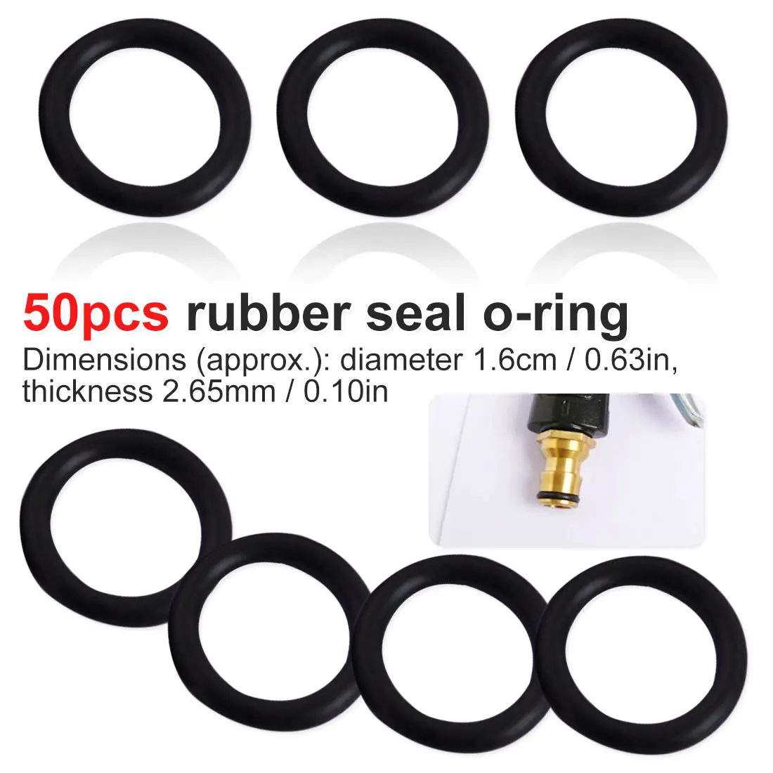 

Waterproof Rings 50pcs Gardening Tools And Equipment O-Type Pipe Plastic Joint Sealing Rings Garden Accessories