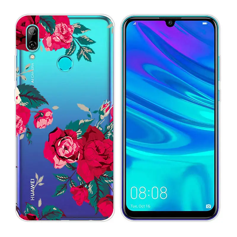 Силиконовый чехол для huawei P Smart, мягкий ТПУ чехол для телефона, 6,21 дюймов, P Smart, прозрачный чехол, PSmart, оболочка