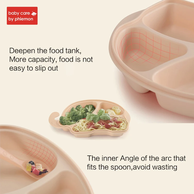 BabyCare Baby Silicone Plate Tableware Infant Food Container Cup Suction Bowl Kids Food Tray Children Placemat Baby Feeding Dish