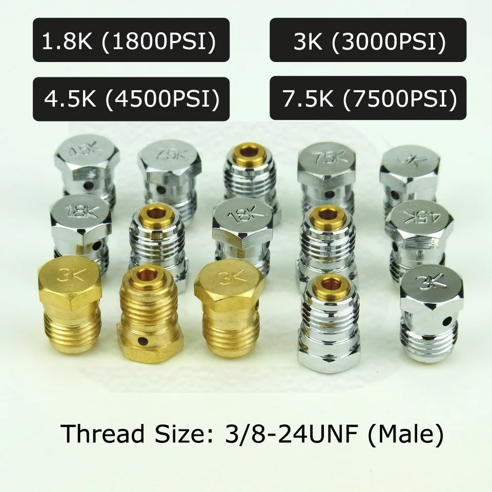 3-tlg. Berstscheiben-Set Für HPA Tankregler - 1,8K/3K/5K/6K/7,5K Für Drucklufttanks