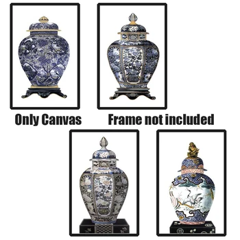 

Retro decorative Chinese vase canvas painting home decoration wall design