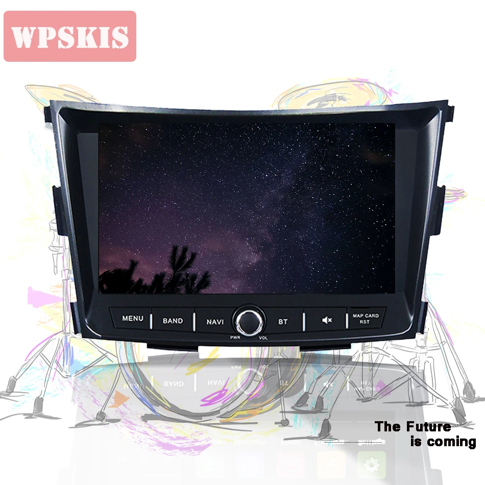 Top WPSKIS Android 9.0 PX5 RK3188 4GB RAM Autoradio pc tablet tape player For SsangYong Tivoli 2014 Car Radio Audio Video a/v Media 2