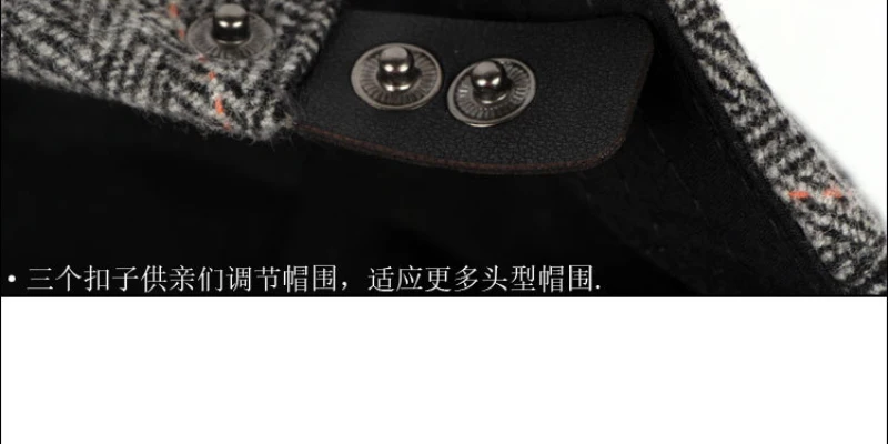 men with beret HT1329 2019 Autumn Winter Men Cap Hats Berets British Western Style Wool Advanced Flat Ivy Cap Classic Vintage Striped Beret Cap black leather beret mens