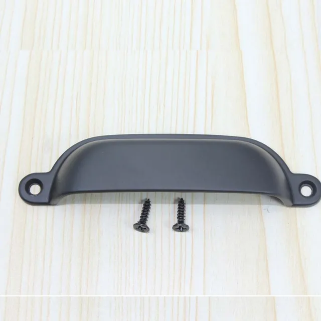 Matte Black Drawer Pull Dresser Pulls S Handles Hardware Shell Matte Black Drawer Pull Dresser Pulls S Handles Hardware Shell Cup Cabinet Kitchen Cupboard