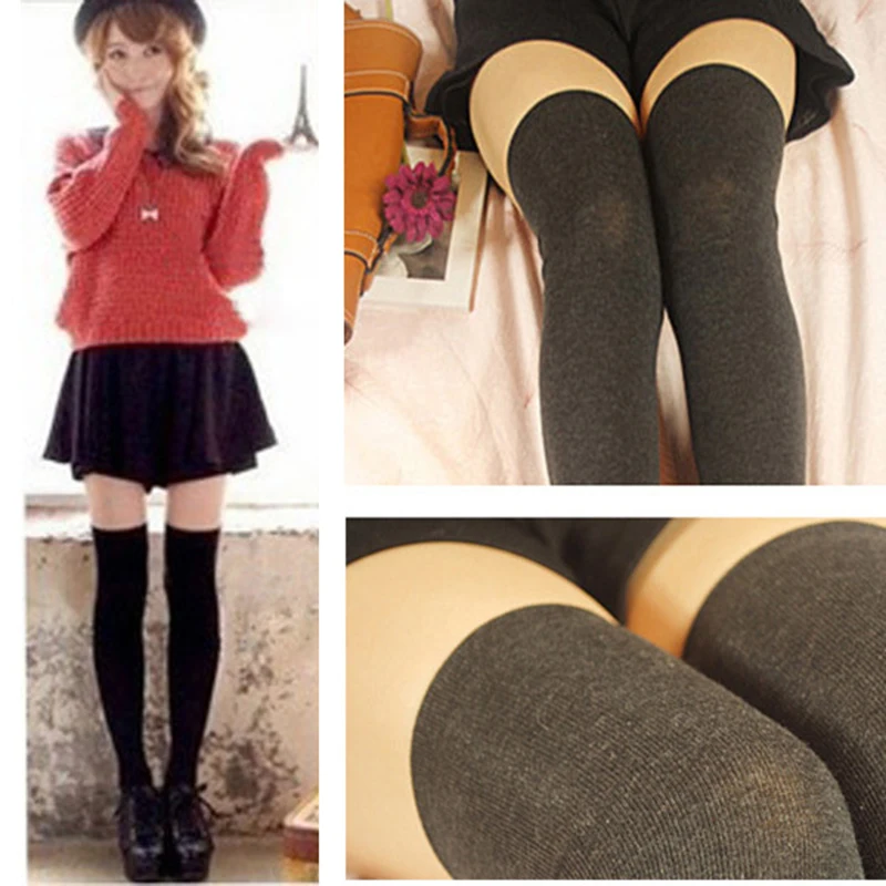 2015 New 4 Colors Fashion Women's Socks Sexy Warm Thigh High Over The Knee Socks Long Cotton Stockings For Girls Ladies Women 2015 New 4 Colors Fashion Women's Socks Sexy Warm Thigh High Over The Knee Socks Long Cotton Stockings For Girls Ladies Women