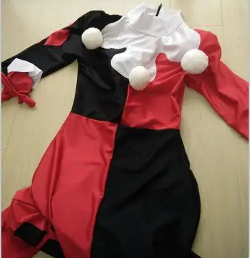 Женское платье с героями мультфильмов на заказ Harley Куинн Косплей Костюм Харли Куинн - Цвет: Red