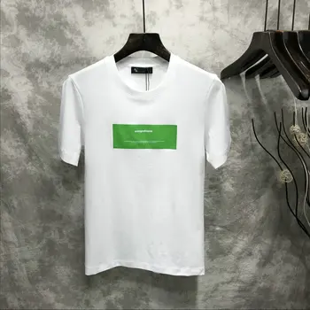

T-shirt 2019 summer men's Korean leisure T-shirt slightly expanded Korean half sleeve T-shirt jacket