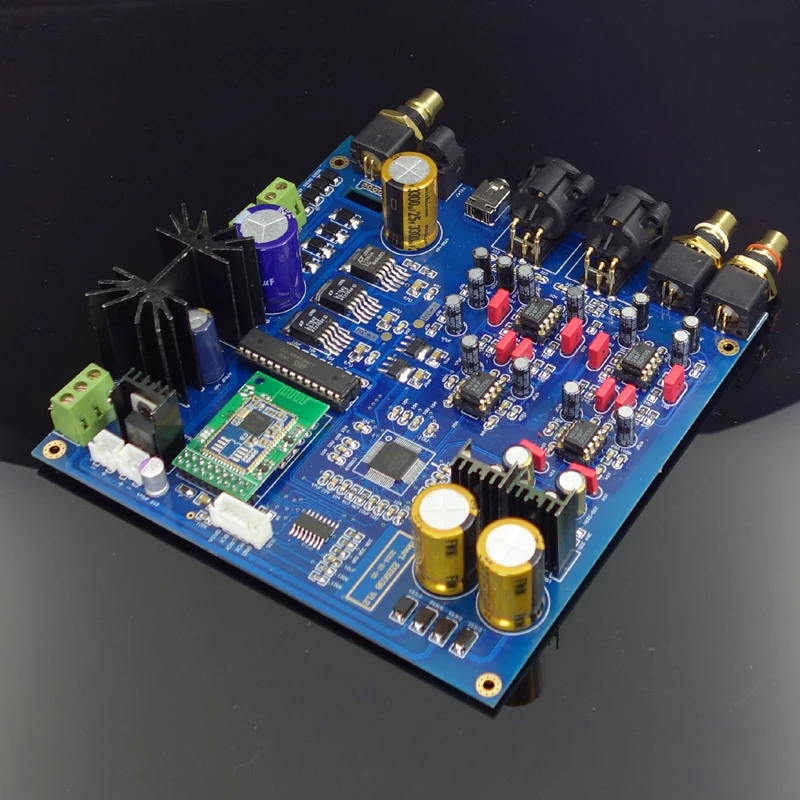 ES9038PRO decoder board provides I2S and Bluetooth input Red core Raspberry Pi CD audio DAC decoder board