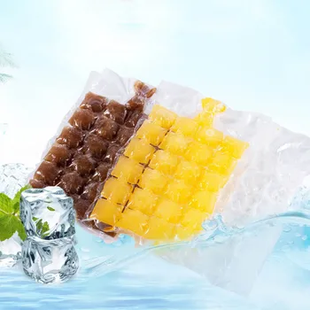 

DIY Drinking Tool Ice-making Bags 10pcs/pack Ice Cube Tray Mold Disposable Portable Ice Mould Self-sealing Kitchen Gadgets