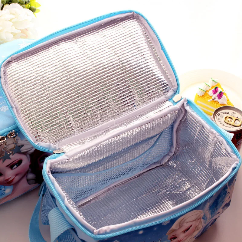 Disney Frozen Принцесса Эльза Анна наручники Диагональ крест сумки для ланча Bento Bag