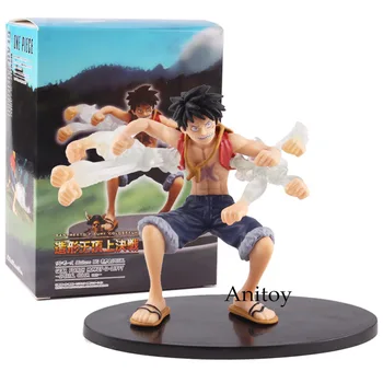 

Anime ONE PIECE Monkey D. Luffy Combat Version Rubber Gun Action Figure PVC Collectible Model Toys Gift 13.5 cm