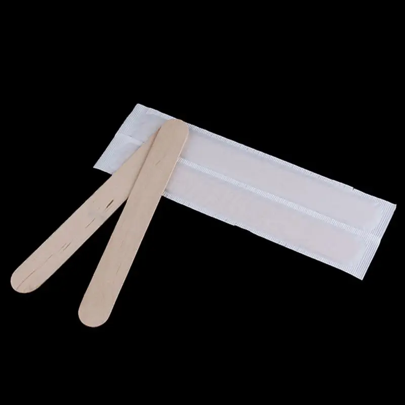 100Pcs Wooden Tattoo disposable Tongue Depressor Bamboo Sticks Tattoo Wax Stick Beauty Health Tool free shipping