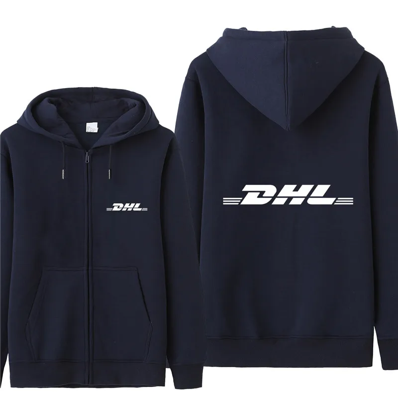 Новая DHL толстовка с капюшоном для мужчин осеннее пальто пуловер флисовая куртка унисекс Мужские DHL толстовки HS-058