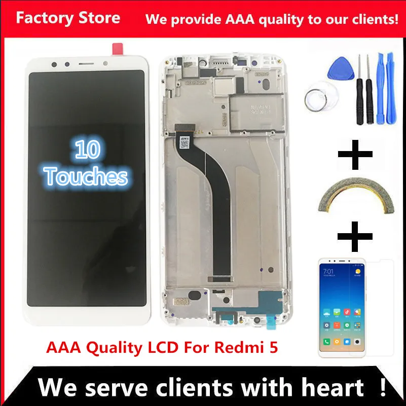 

5.7" AAA Quality IPS LCD+Frame For Xiaomi Redmi 5 LCD Display Screen Replacement For Redmi 5 LCD Assembly MDG1 MDTI MDI1