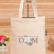 150 шт./партия, Индивидуальная сумка с короткими ручками с логотипом, Хлопковая женская повседневная хозяйственная сумка, простые сумки на плечо из натурального хлопка без молнии