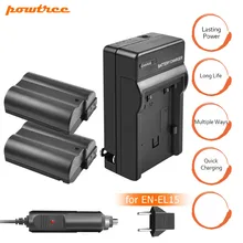 2x EN-EL15 ENEL15 EN EL15 Camera Battery+Charger+Car Charger For Nikon DSLR D600 D610 D800 D800E D810 D7000 D7100 D7200 V1 L15 2x EN-EL15 ENEL15 EN EL15 Camera Battery+Charger+Car Charger For Nikon DSLR D600 D610 D800 D800E D810 D7000 D7100 D7200 V1 L15