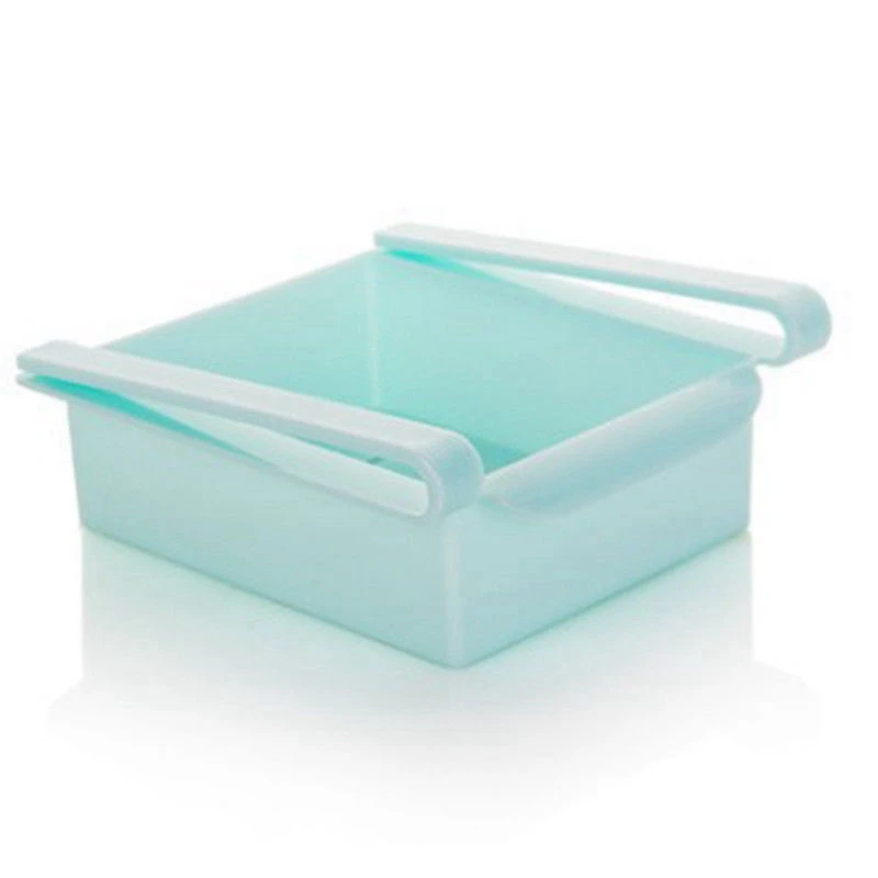 

Slide Freezer Fridge Space Saver Storage Box Organizer Holder Shelf Rack Newly.