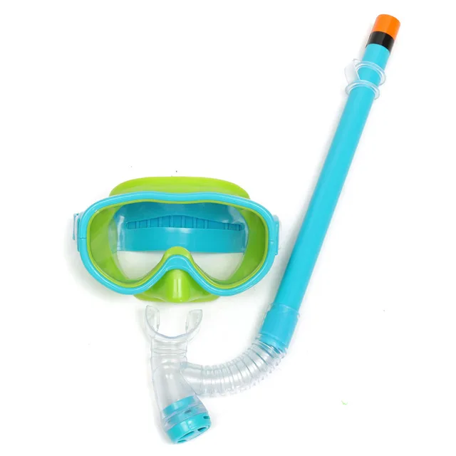 2018 New Professional Silicone Diving Goggles Set Anti-Fog Glasses Mask Swimming Diving Snorkel Breathing Tub For Children Kids