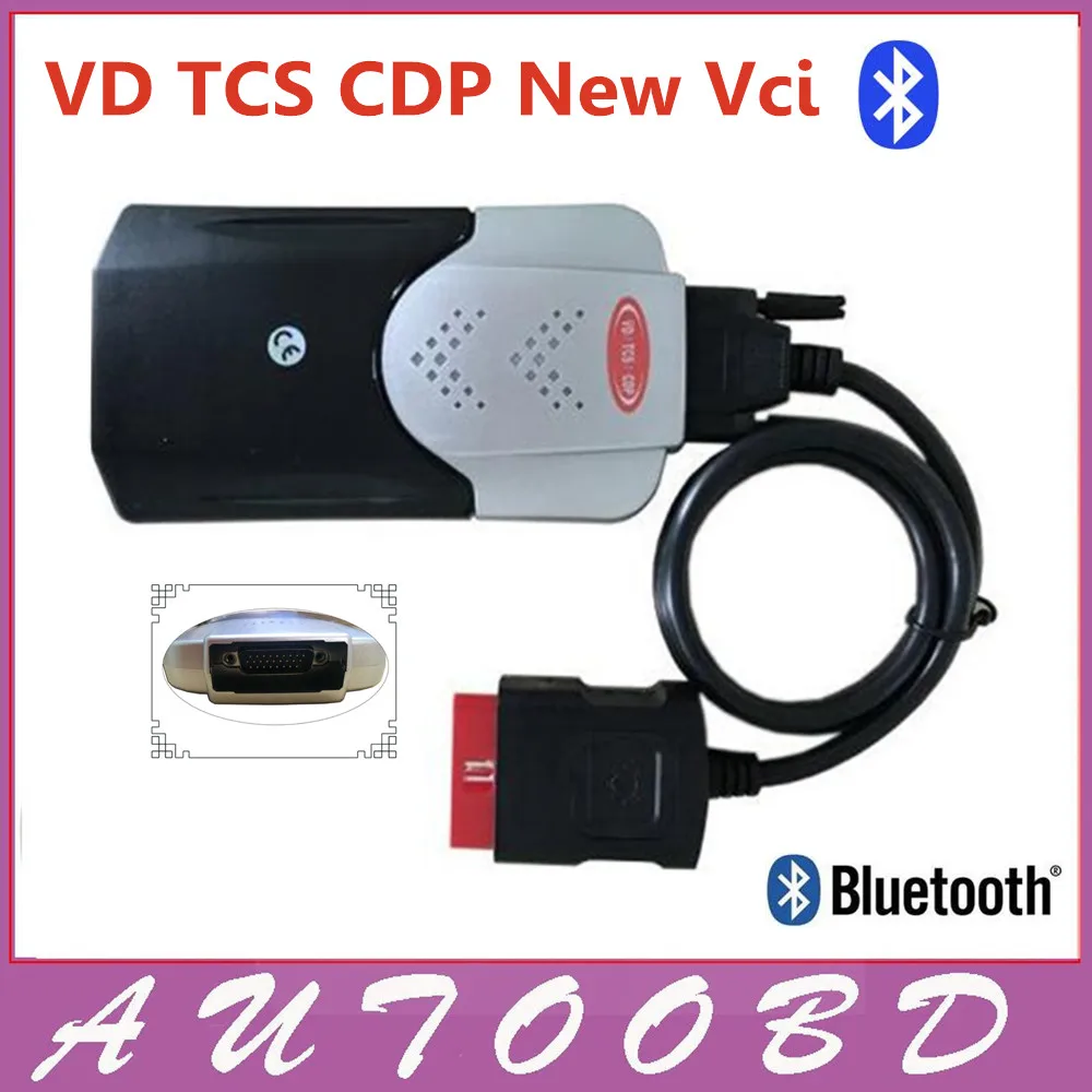 Hot New VCI Bluetooth VD TCS CDP Pro with BT Best Chip 2014 R2 /2015.R1 ...