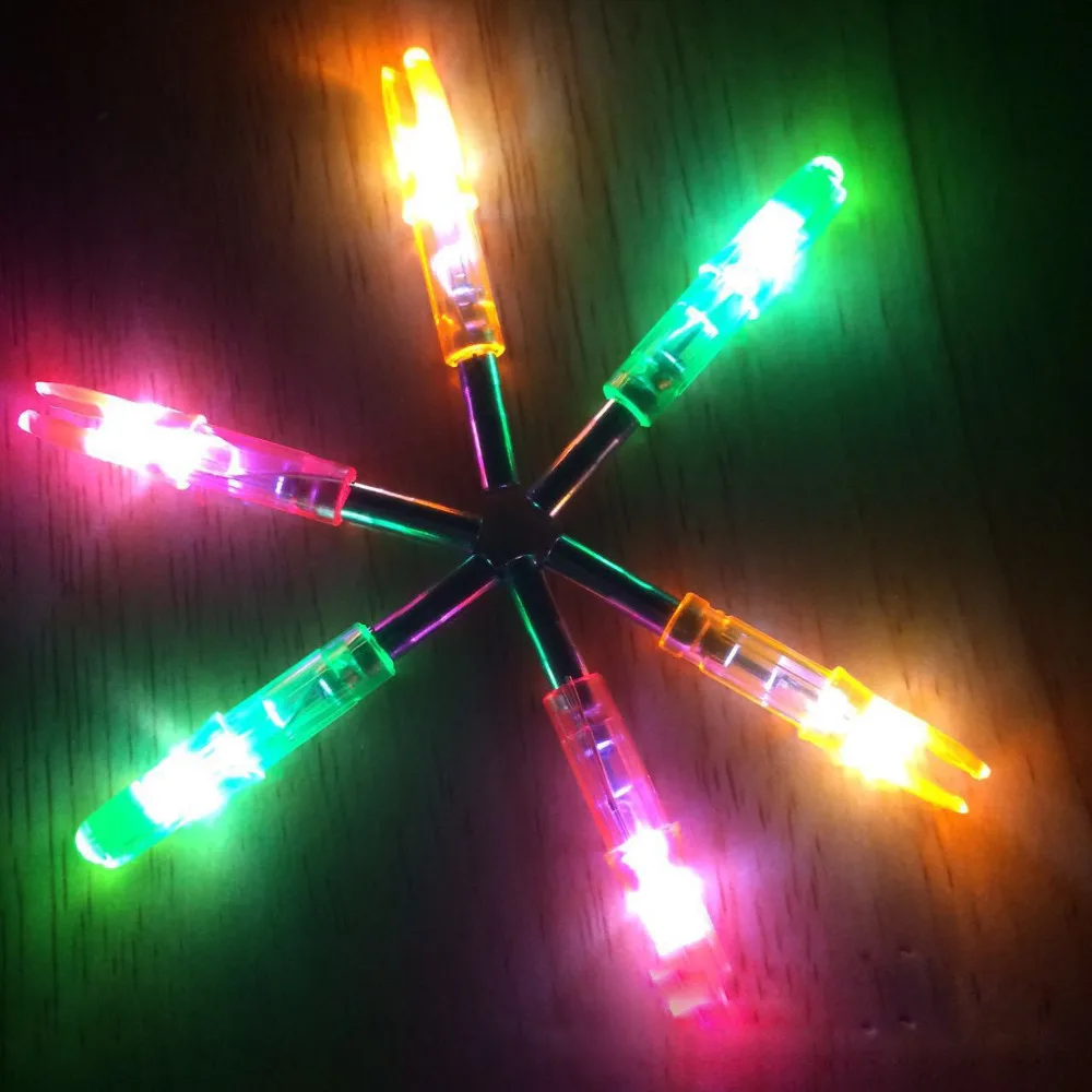 

5 -10 pcs/lot Automatically Led Lighted Arrow Nocks for Compound Recurve Bow Arrow Light Hunting Shooting Bow Arrow Nock