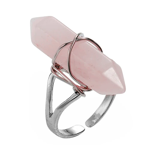 Целебная чакра синтетический кристалл камень проволока открытие палец кольцо пара обручальное кольцо унисекс ювелирные изделия