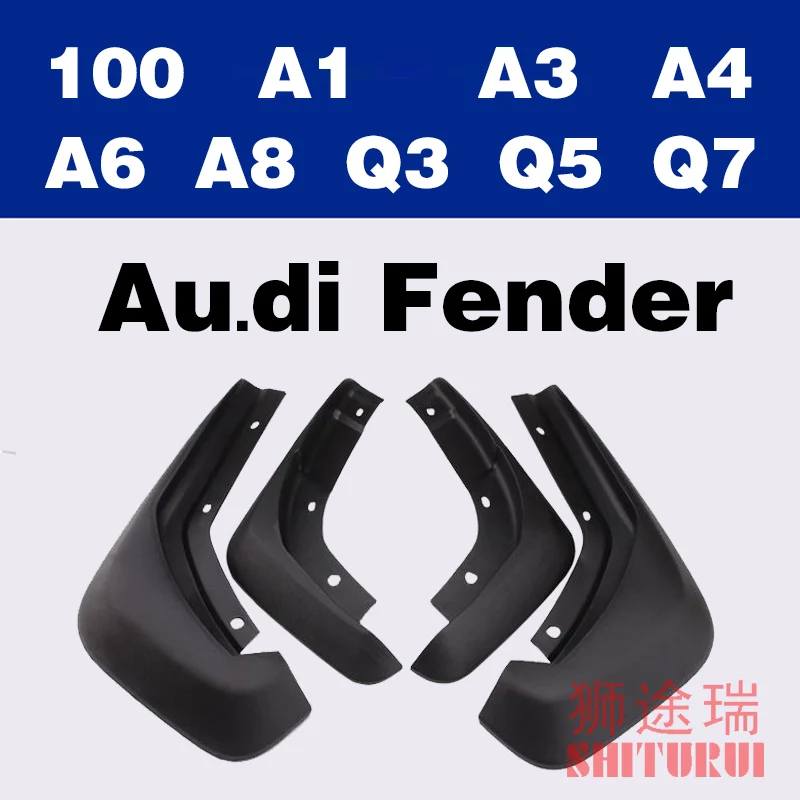 

Audi A1 100 A3 A4 A6 A8 A8L Q3 Q5 Q7 Car mudguards,fender Special car 2015 2016 2017 2018 ,4pcs/lot