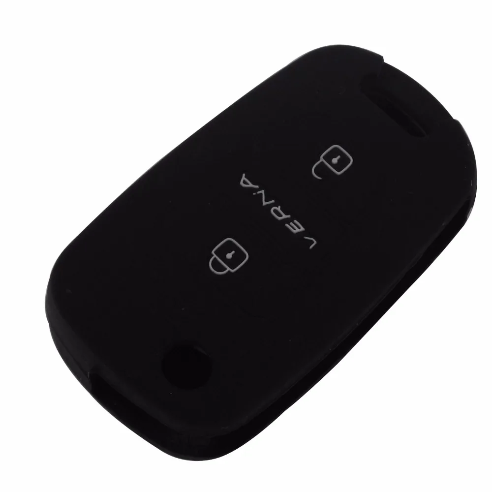 

15ps 3 Buttons Silicone Car Key Case Cover FOB For Hyundai i20 i30 i35 iX20 iX35 Solaris Verna Car Key Cover Remote