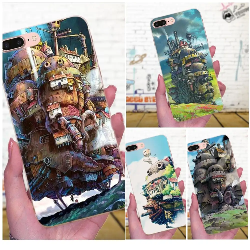 Тройной замок Ghibli Howl для Huawei P7 Honor 4C 5A 5C 5X 6 6C 6A 6X 7 7X 8 9 V8 V10 Y3II Y5II Y6II G8 Play