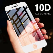 10D Защитное стекло для iPhone 6, 7, X, 6s, 8 Plus, защитная пленка 3D Glas для iPhone 11, XS, Max, 6 s, 10, защитная пленка
