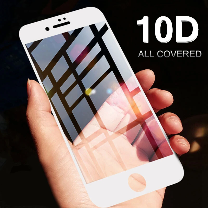 

10D Protective Glass on the For iPhone 6 7 X 6s 8 Plus Screen Protector 3D Glas Film For iPhone 11 XS Max 6 s 10 Safety Pelicula
