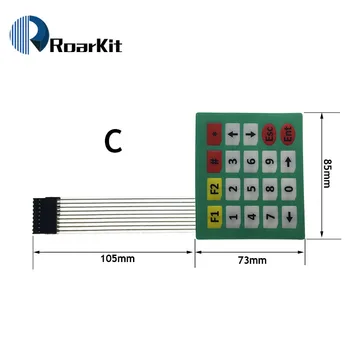 Membrane switch keypad 1 key matrix membrane switch keyboard board for arduIJUS*
