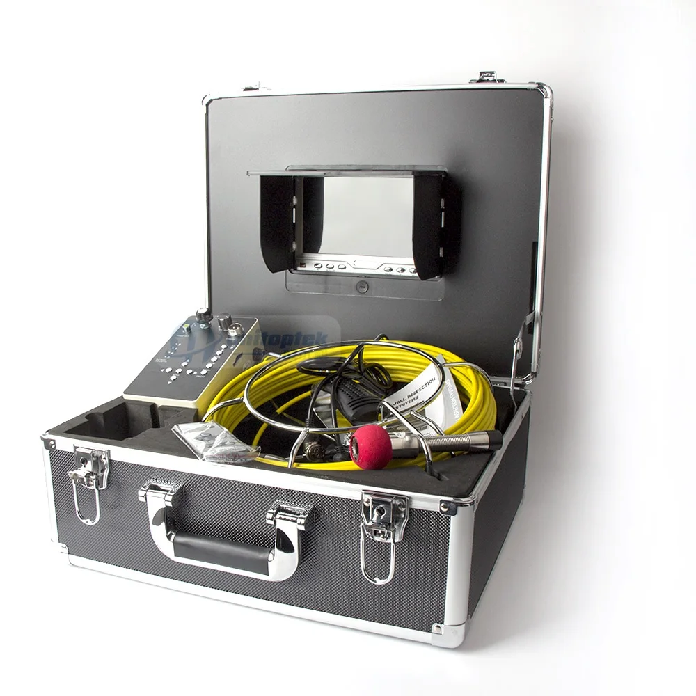 Цветной 1000TVL 30 м кабель 7 ''TFT ЖК камера для контроля Слива с DVR бороскоп труба