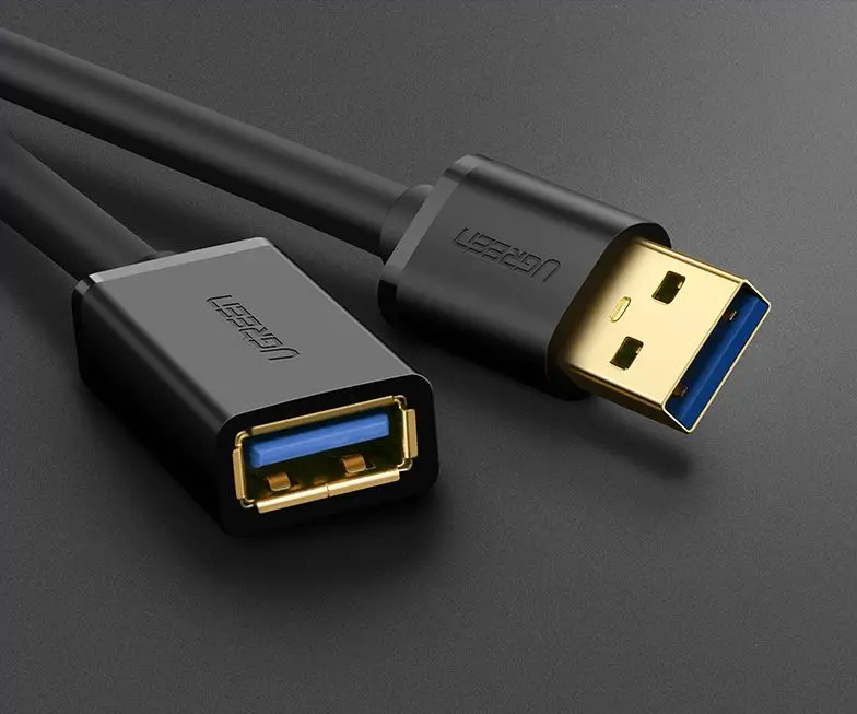 Ugreen USB3.0 удлинитель для мужчин и женщин зарядное устройство кабель для передачи данных подключение к компьютеру клавиатура U диск Мышь Интерфейс расширение li