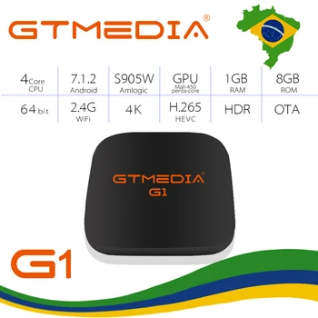 

Global Original GTmedia G1 G2 G3 4K Android 7.1 TV box Ultra HD built-in WIFI Google Netflix IPTV decoder Media Player PK H96X96