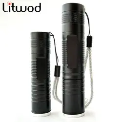 Litwod Z15 S5 светодиодный фонарик Тактический XM-L T6 1000LM Алюминий Водонепроницаемый Масштабируемые свет для 18650 Батарея или AA